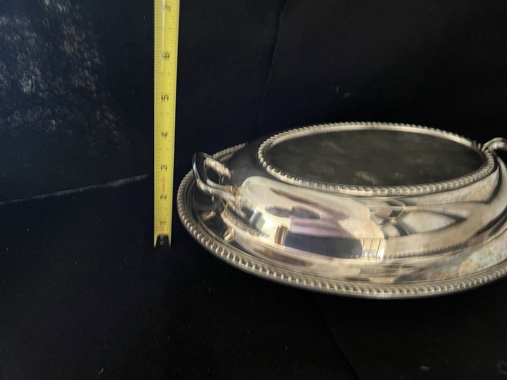Poole Silver Co EPNS 1104 Buffet Covered Serving Dish Server Silverplated Plate