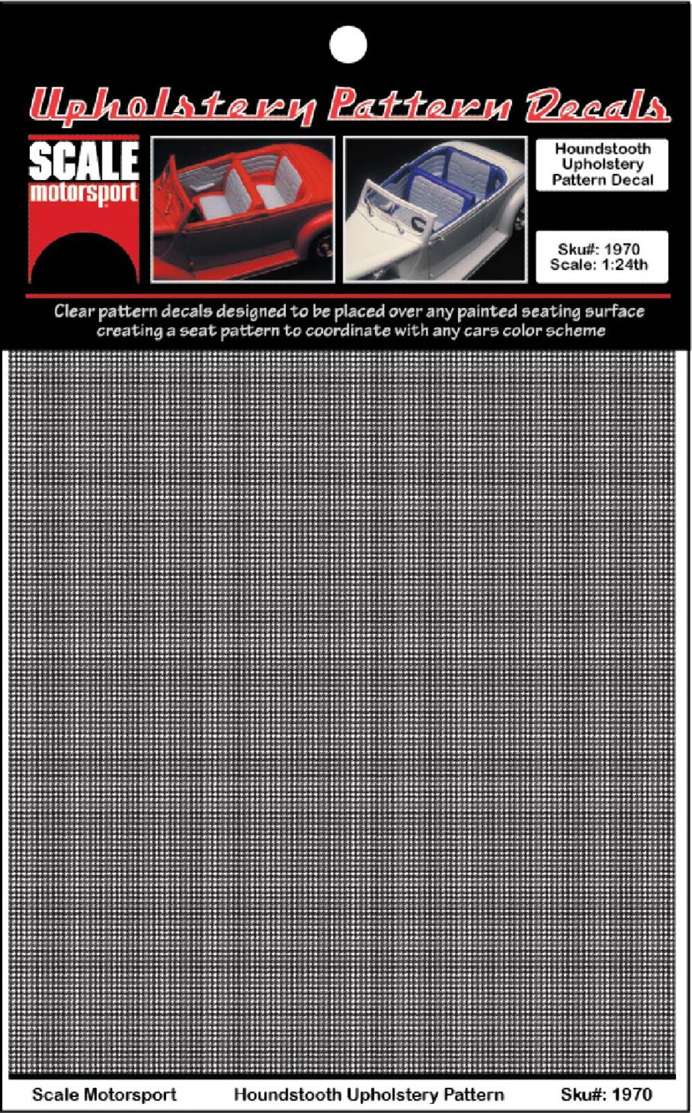 Houndstooth Upholstery Decal SKU #1970