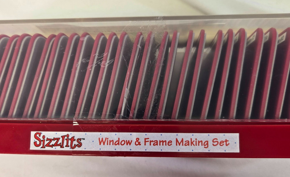 Window & Frame Making Set - Sizzix Sizzlits Paper Cutting Die Set and Case