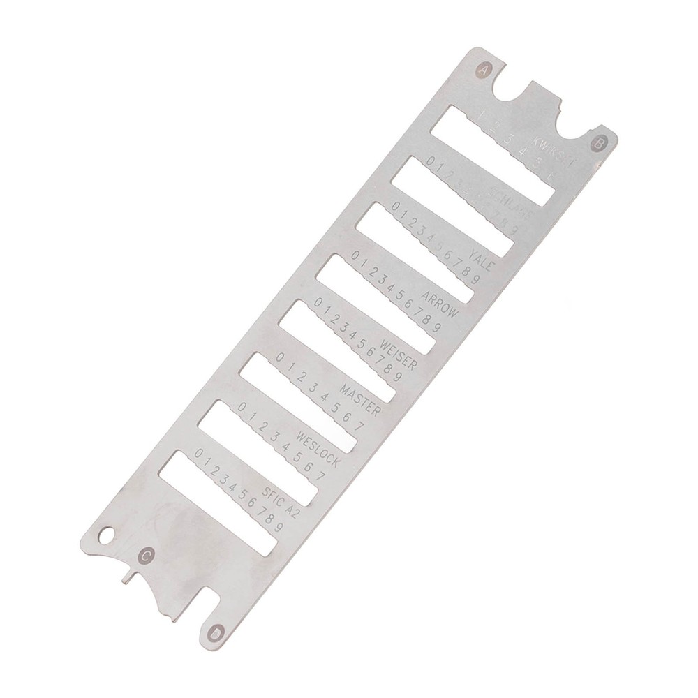Portable Key Gauge Spring Steel Key Decoder Accuracy Key Gauge Tool Accessory