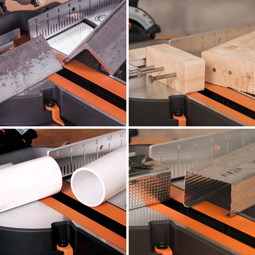 Evolution Power Tools R185SMS+ Sliding Miter Saw with Multi-Material Cutting