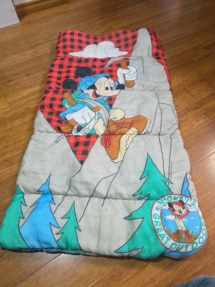 Mickey Mouse Kids Sleeping Bag - Used