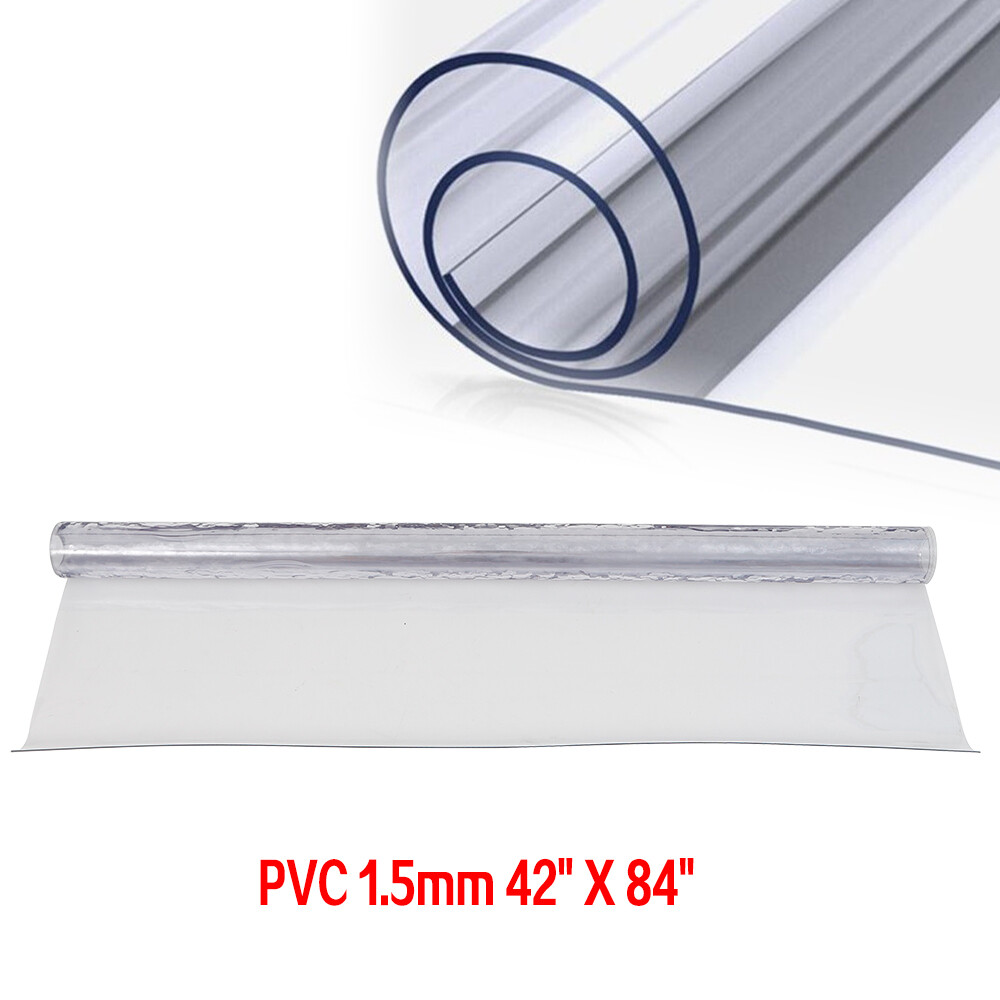 Clear Transparent PVC Plastic Tablecloth Protector Waterproof Dining Table Cover