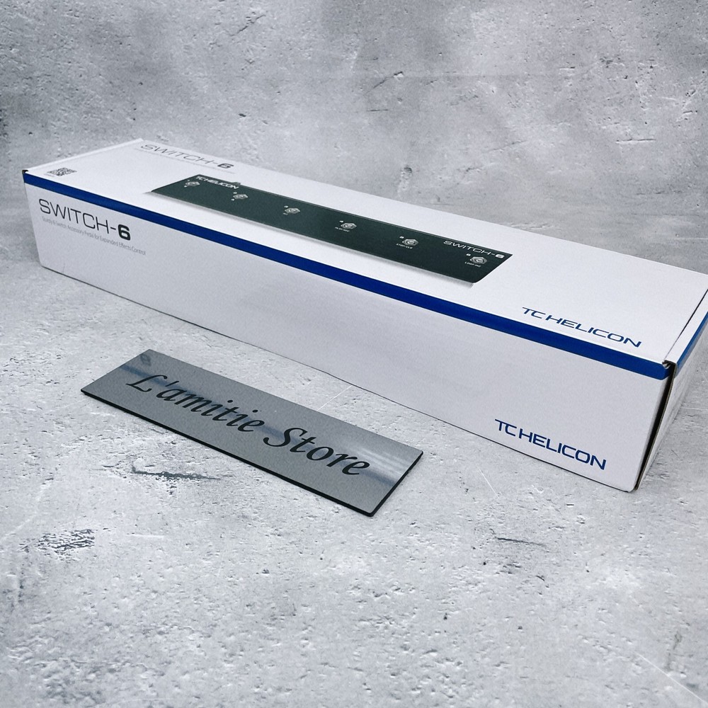 TC Helicon Switch-6 Accessory Pedal Expanded Effects Control JP Switch 6 Black