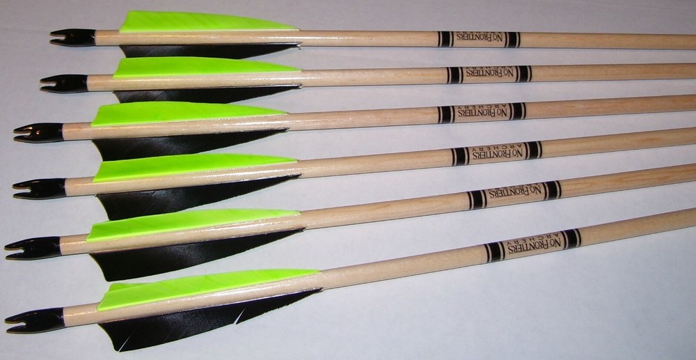 6 MATCHED CEDAR ARROWS  31"