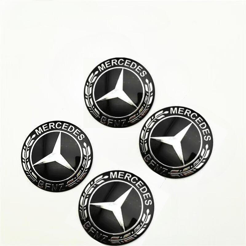 4pcs 56 mm/60mm/65 mm Car Wheel Center Hub Cap Badge Sticker For Mercedes-Benz
