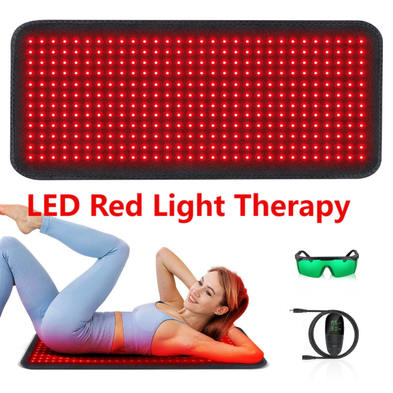 LED Red Light Therapy Pad Infrared Mat Device Back Full Body Muscle Pain Relief