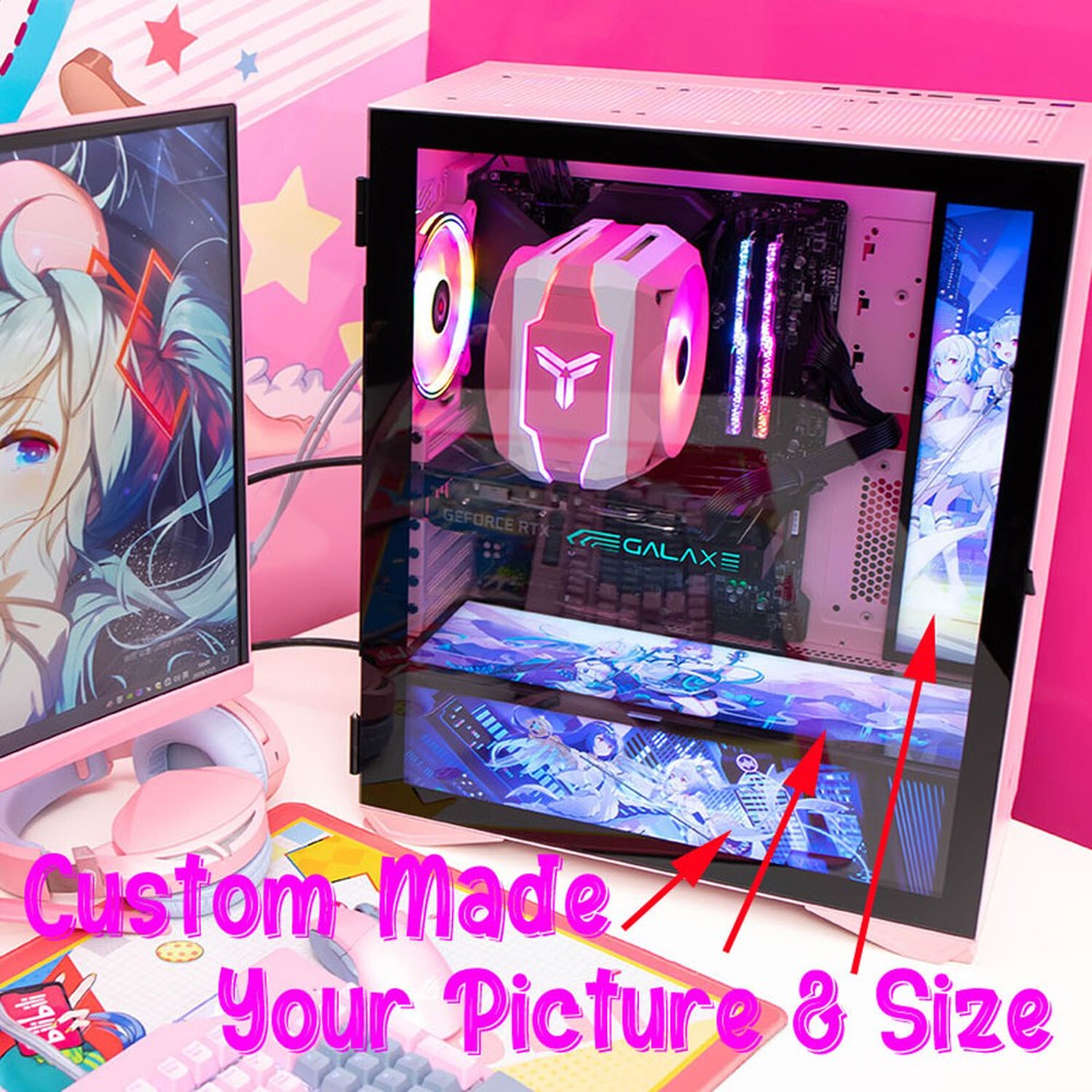 Custom Picture Gaming PC Case GPU Backplate ARGB GPU Backplate GPU Side Panel
