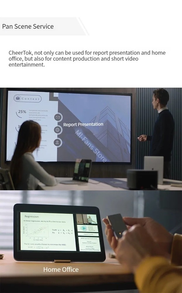 Cheerdots Wireless Air Mouse Presenter Trackpad Laser Pointer Clicker Bluetooth