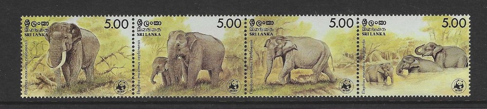 Sri Lanka 1986 Elephants  MNH (s307)