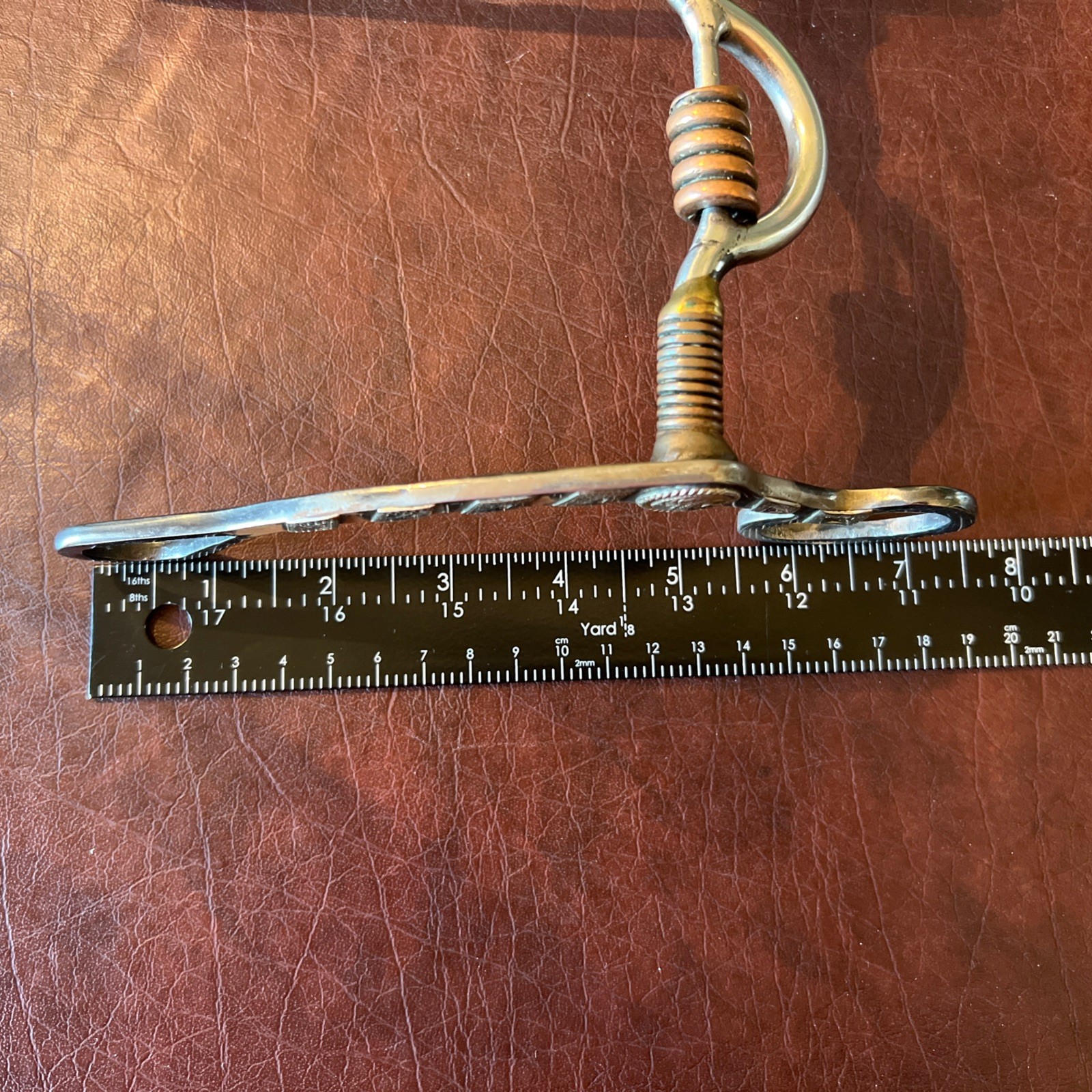 Vintage Hand Crafted Western Horse Bit Brass Copper Silver RARE FIND