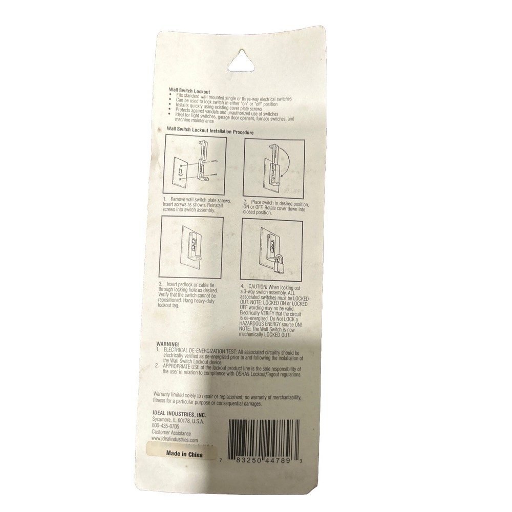IDEAL Electrical 44-789 Standard Wall Switch Lockout
