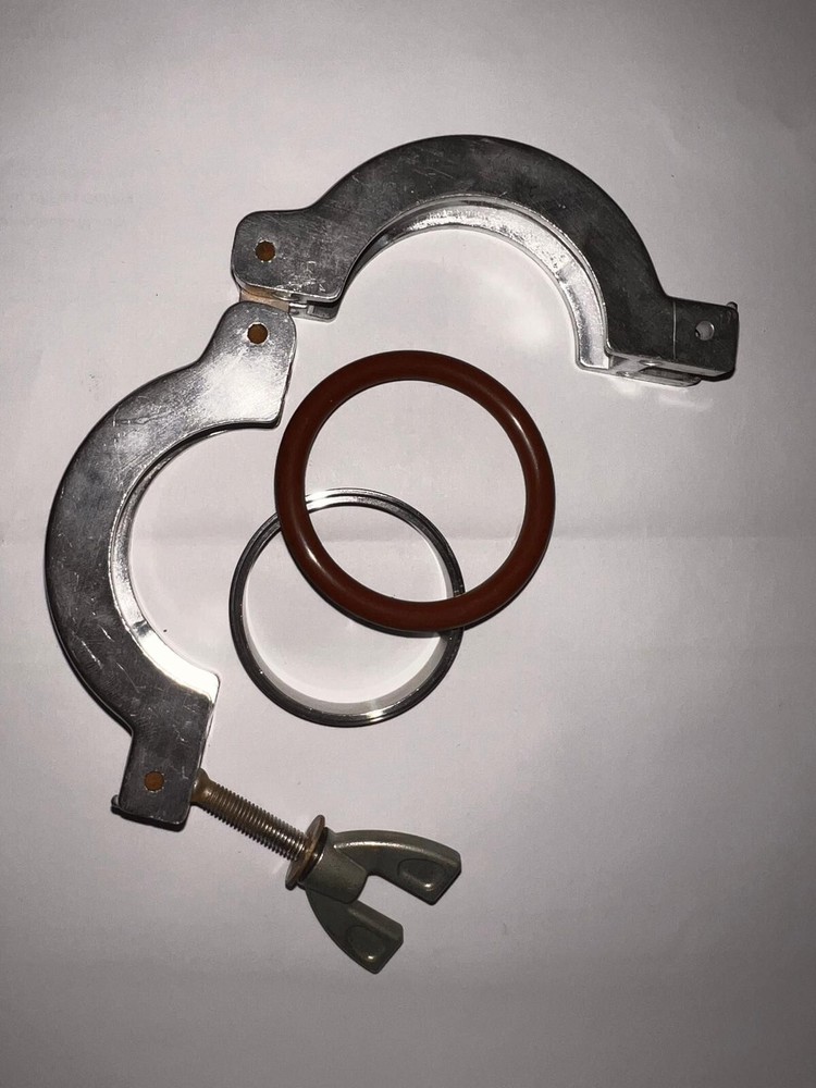 KF 40 Clamp Ring Set - Used - Ultrasonic cleaned per EHS guidelines