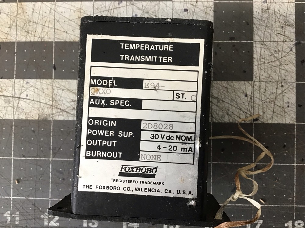 Foxboro Temp Transmitter E94-Q27B (LK03X)