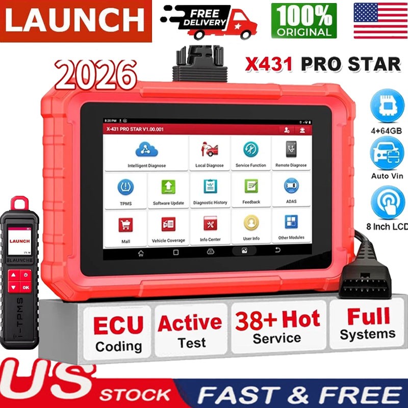 LAUNCH X431 PRO Star Bidirectional Diagnostic Scanner OBD2 IMMO ECU Coding DOIP！