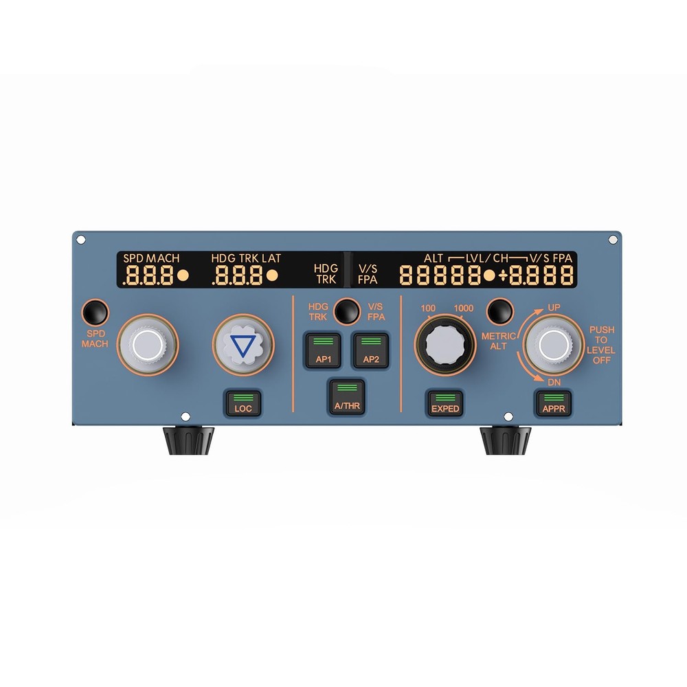 A320FCU Cube Flight Simulator Flight Control Unit Pilot Panel Game Ready