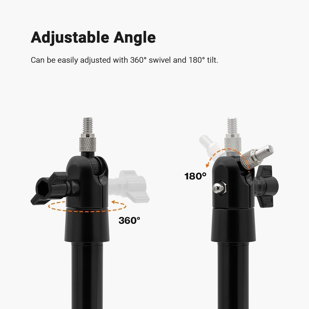 Adjustable Security Camera Ground Stake with 360° Swivel for Optimal Viewing