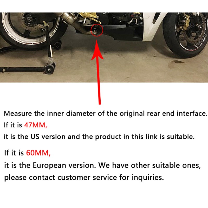 For Honda CBR1000RR 2008-2016 Exhaust Tips Muffler Mid Link Pipe System Carbon