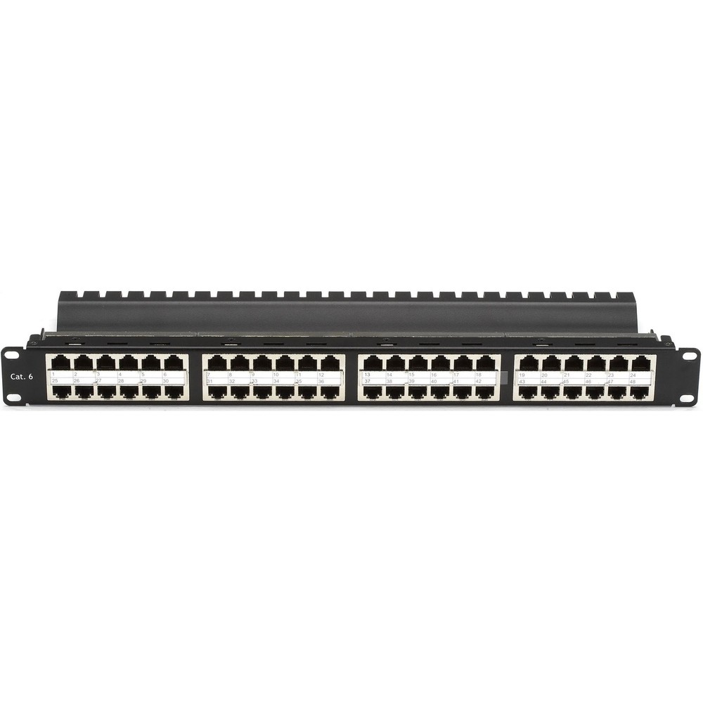 BlackBox JPM806AHD 48-Port Cat5e Feed-Through Patch Panel 1U