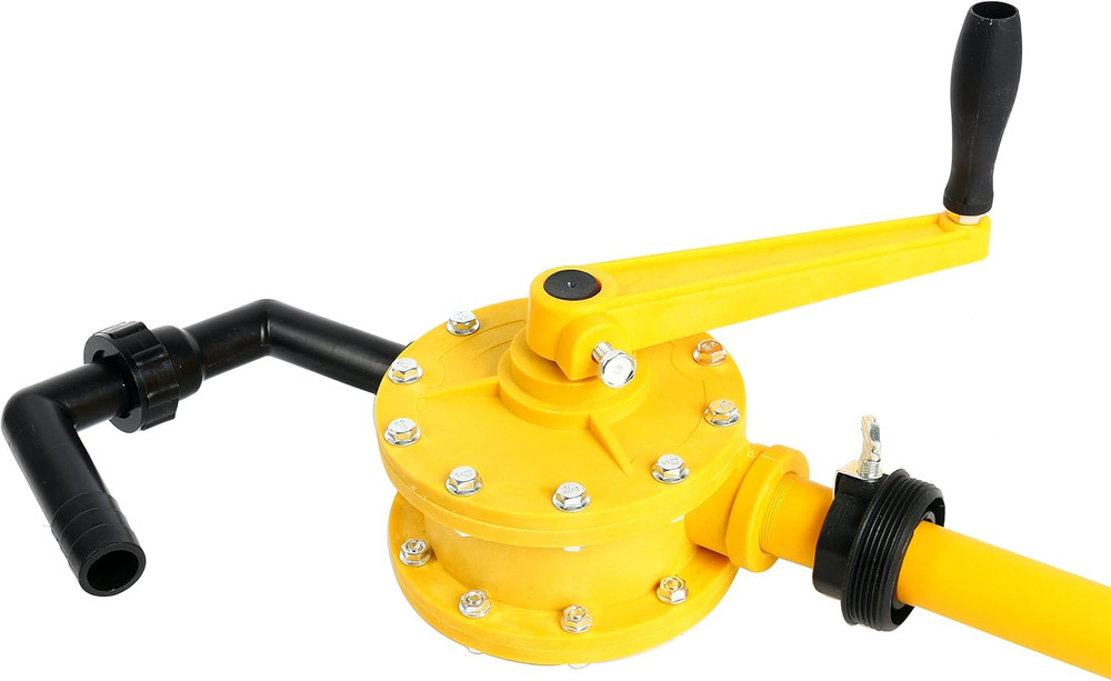 Barrel Pump Plastic Polypropylene Hand Rotary Transfer Drum Pump 300Cc(300Ml), 7