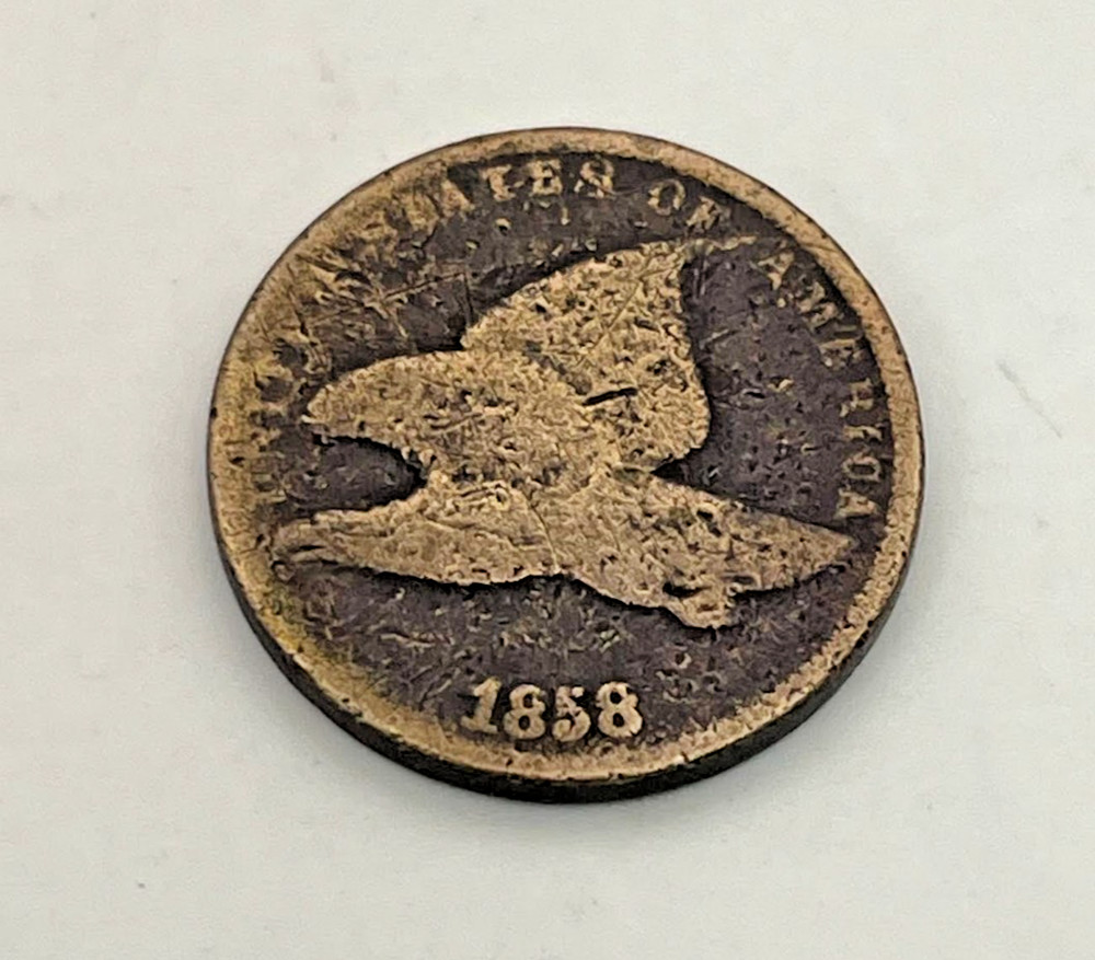 1858 Flying Eagle Cent Circulated