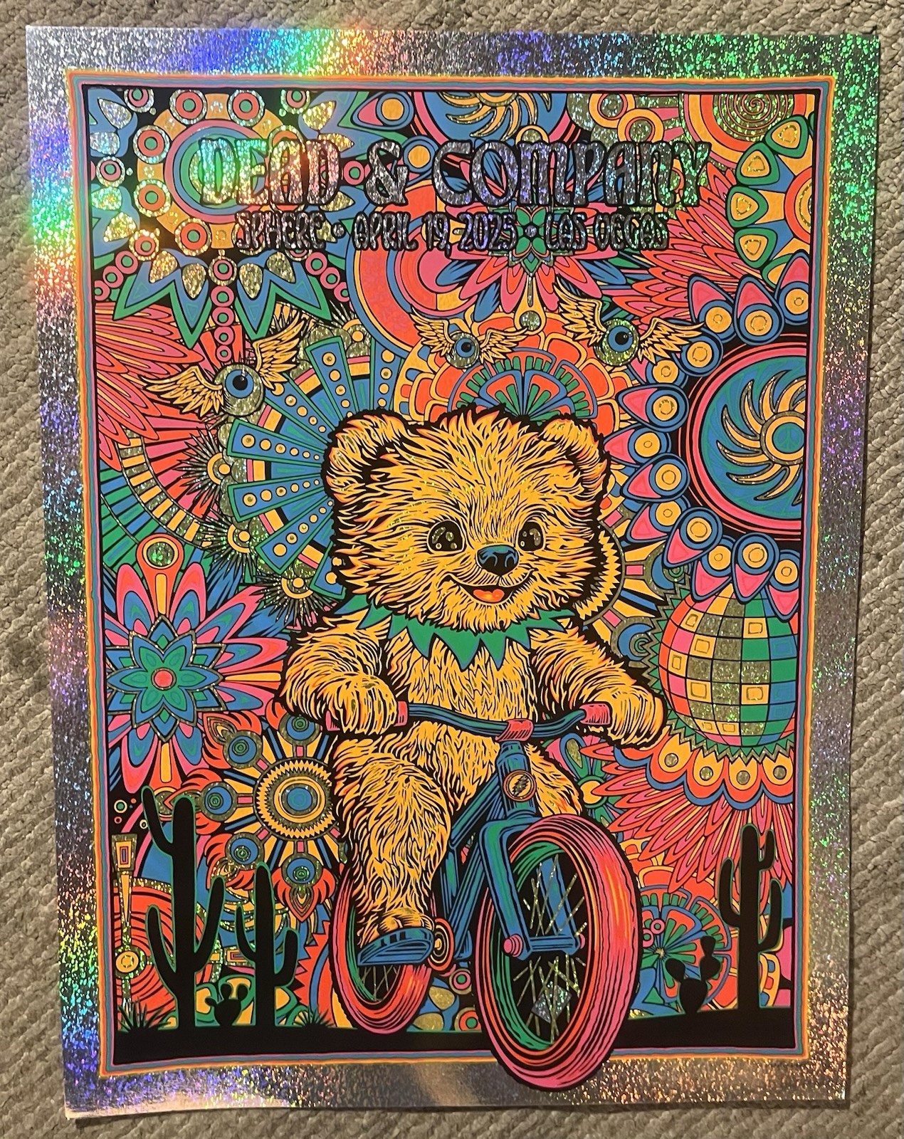 Dead And Company FOIL POSTER 4/19/25 Sphere Las Vegas #/350 TODD SLATER Grateful