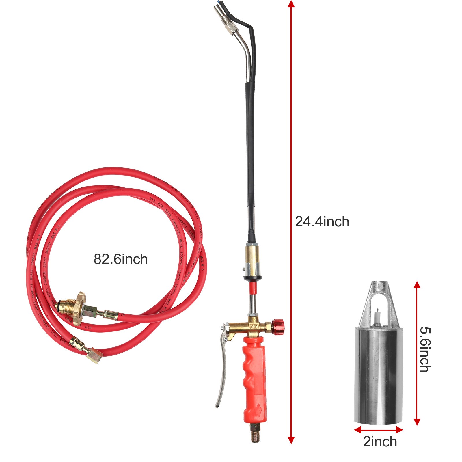 Propane Weed Torch Burner Ice Melter Push Button Igniter 79 Hose Portable Tool