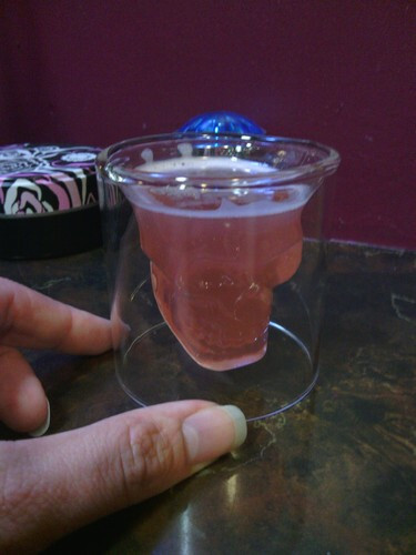 Set of 12 - Skull Head Shot Glasse Crystal Clear Skull Whisky Vodka shot glass