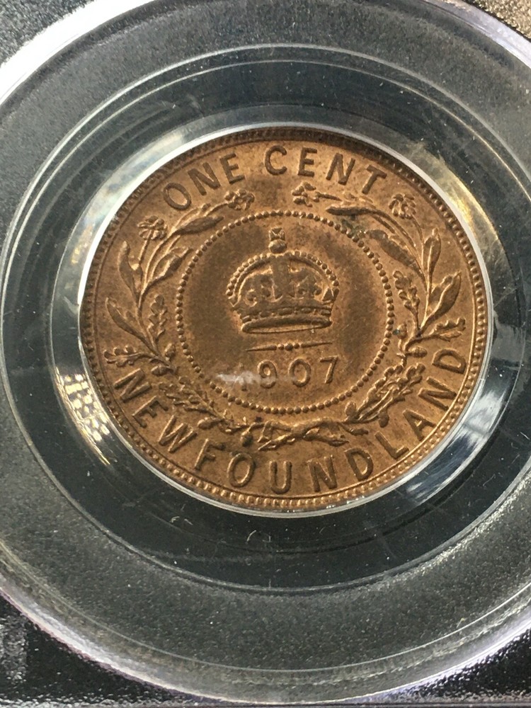 1907 PCGS Graded Newfoundland ¢1 Cent, **MS-64** #1650
