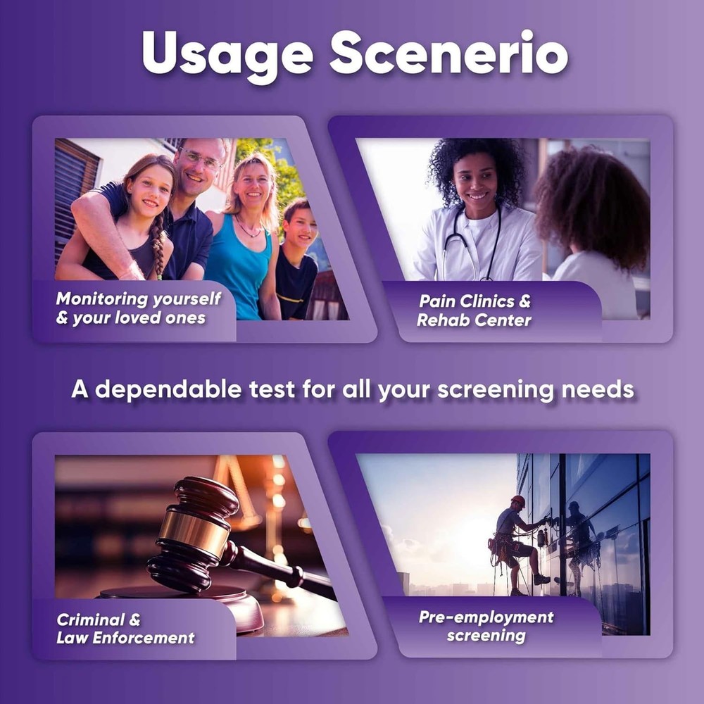 Multi-Scenario 5 Pack 6 Panel Urine Drug - Fast Home & Workplace Testing