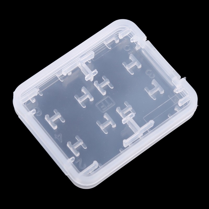5 Pcs for MMC / Memory Card Transparent Plastic Storage for Case with 5