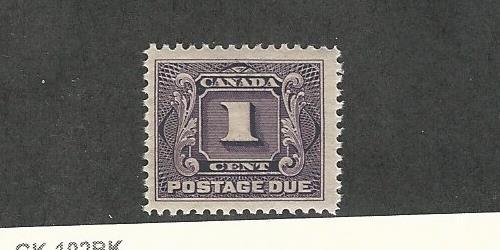 Canada, Postage Stamp, #J1 Mint LH, 1903 Postage Due