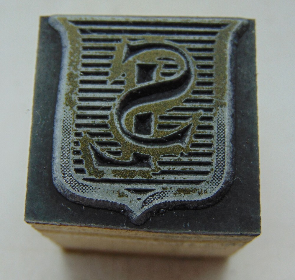 Printing Letterpress Printers Block SL Initials