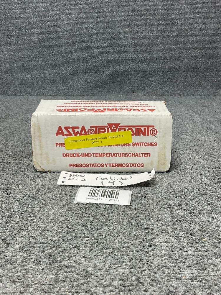 Asco HC20A214 Switch 🟢 General Purpose Compressor Pressure/Temp Control – Green