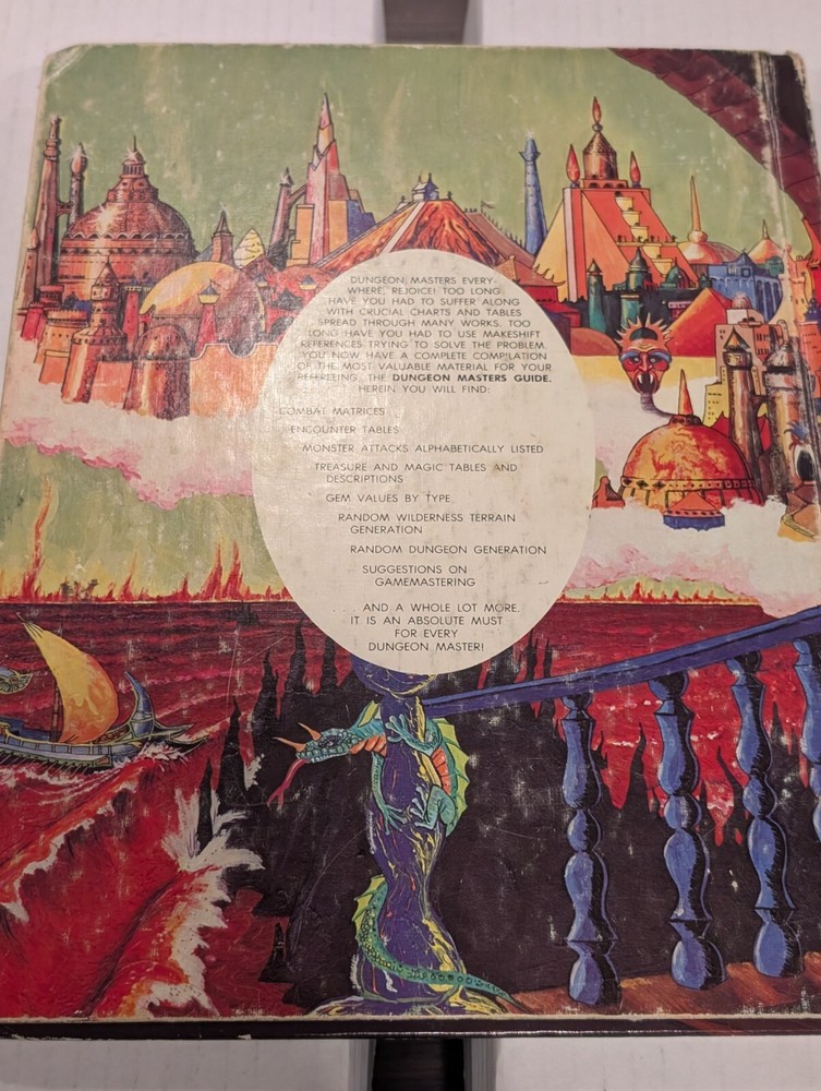Advanced Dungeons & Dragons Dungeon Masters Guide 1979 4th Printing D & D Nice!
