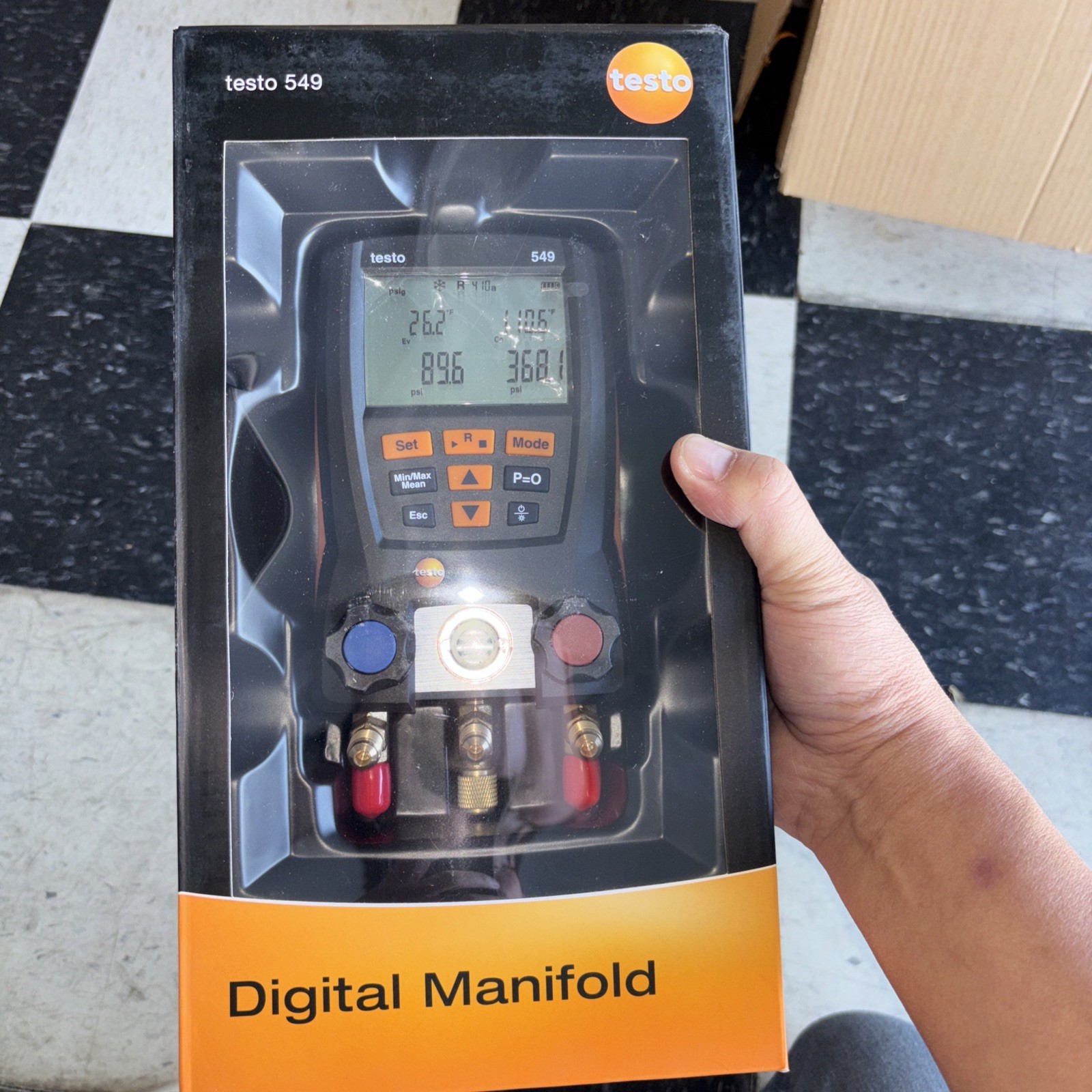 Testo 549 Digital Manifold – HVAC/R Refrigeration Gauge New