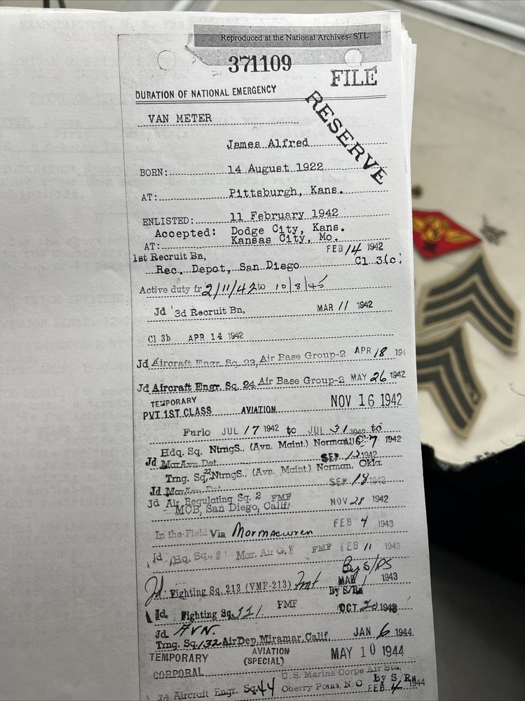 WW2 US 3rd Marine Air Wing VMF Dog Tag Grouping ID’d With Research (KB