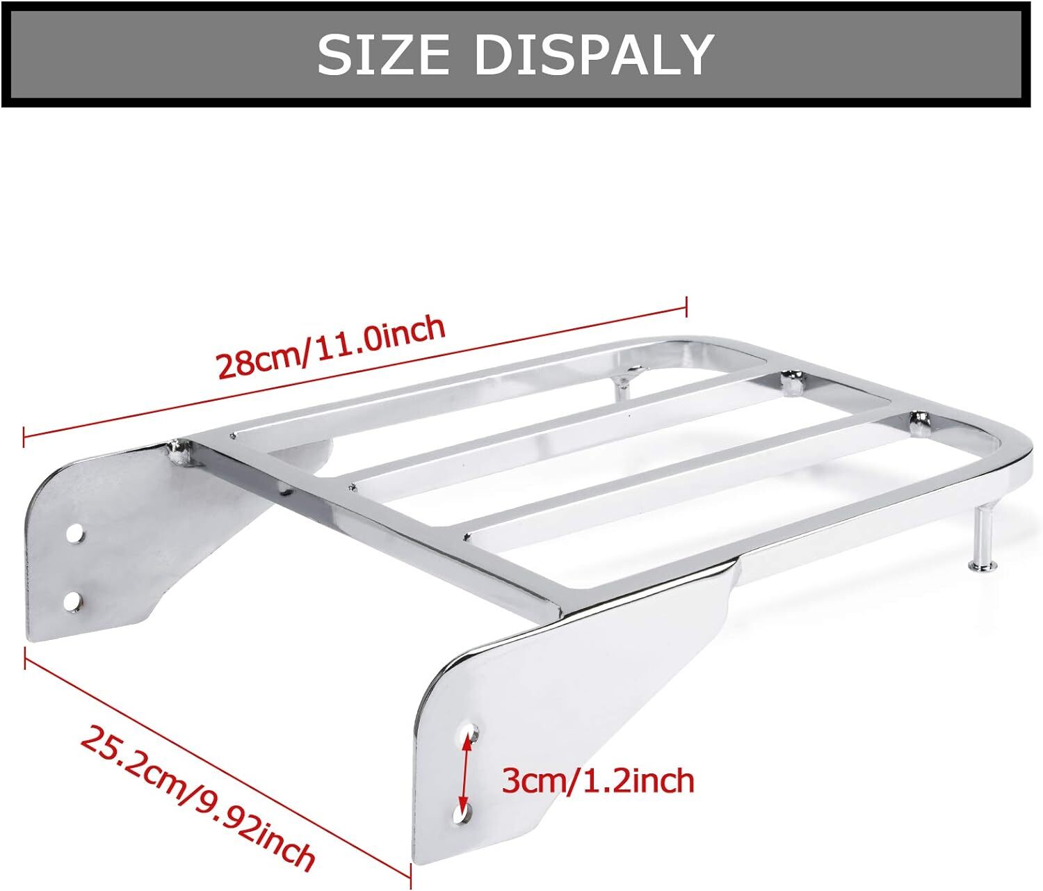 Sissy Bar Rear Luggage Rack For Suzuki Boulevard M50 C50 Intruder VL800 Chrome