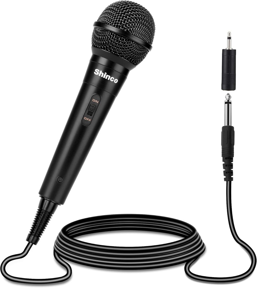 Versatile Cardioid Vocal Microphone with Mute Switch & 13ft Connection Cable
