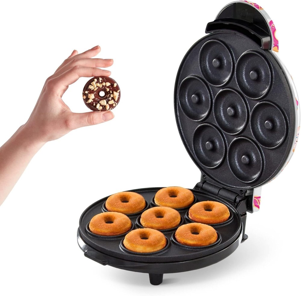 DASH Mini Donut Maker Machine for Kid-Friendly Breakfast, Snacks Desserts, White