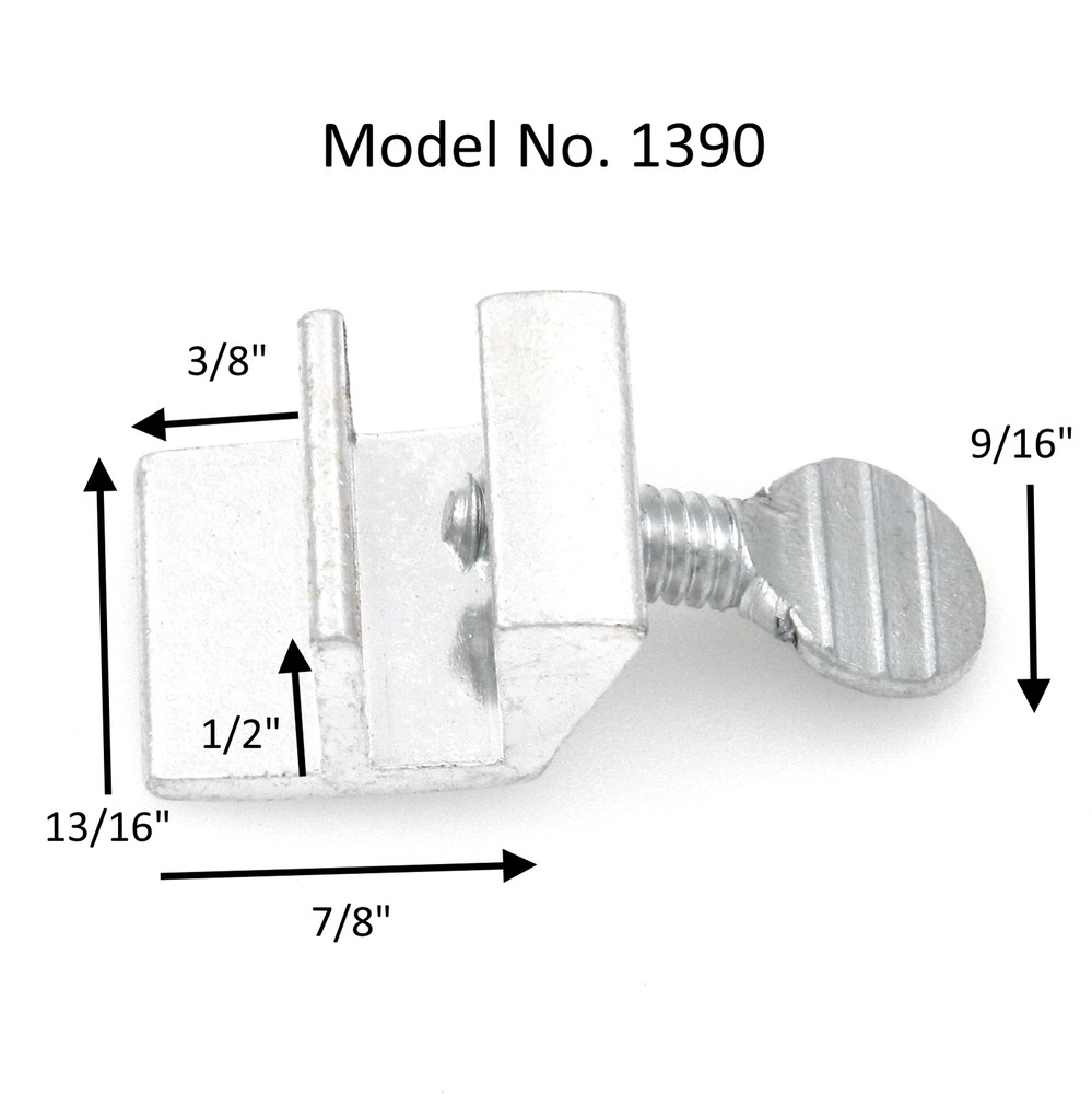 Hickory Hardware Security Adjustable Aluminum Sliding Window Lock 1390