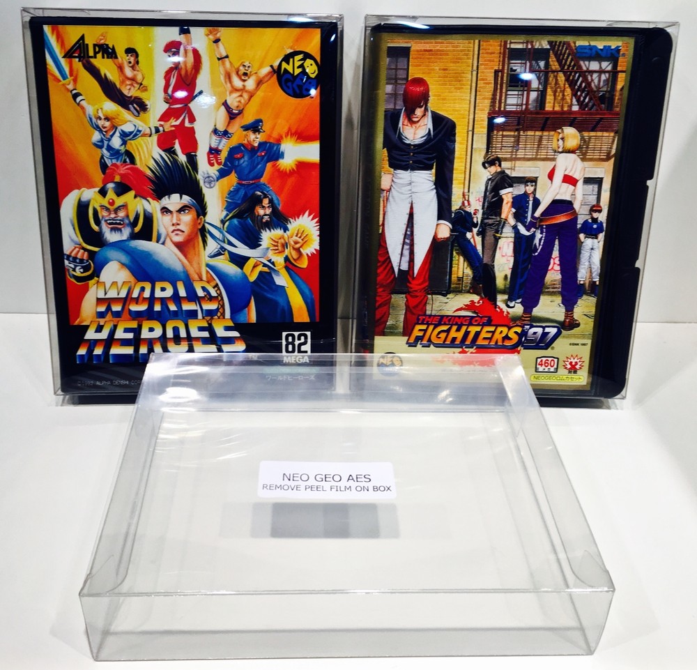 1 Box Protector For NEO GEO AES Game Boxes  Standard / Clamshell  Read!  Custom