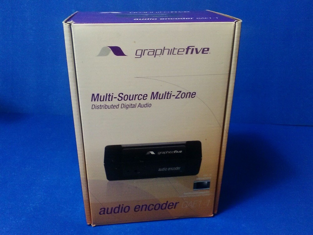 Graphite Five Multi-Source Multi Zone Audio Encoder New In Box