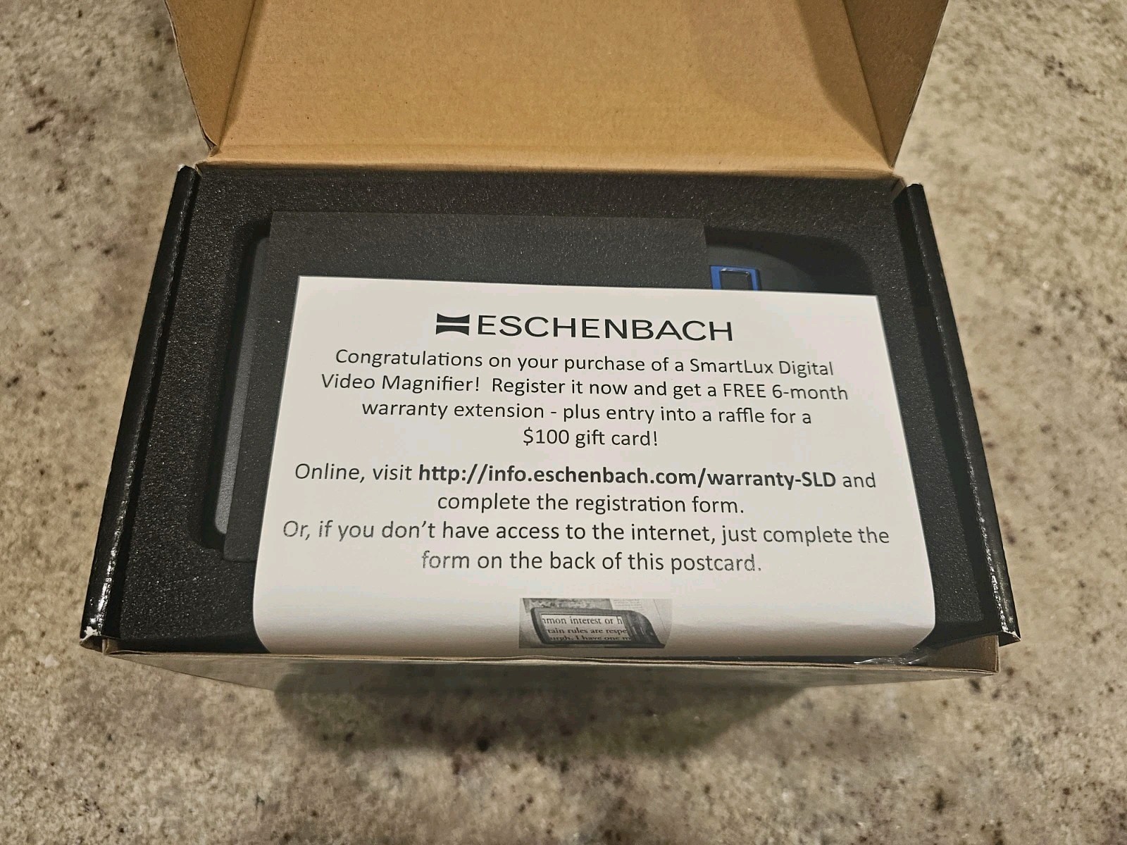 NEW Eschenbach Smartlux Digital Video Magnifier 5" HD Portable Camera LED-Light