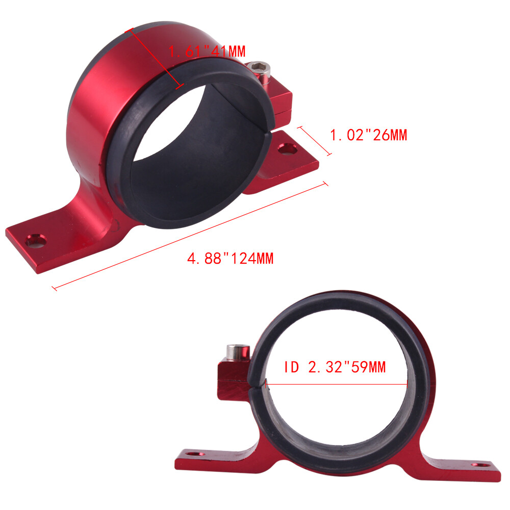 60mm Fuel Pump Single Mount Bracket Fuel Filter External Bracket Clamp Cradle