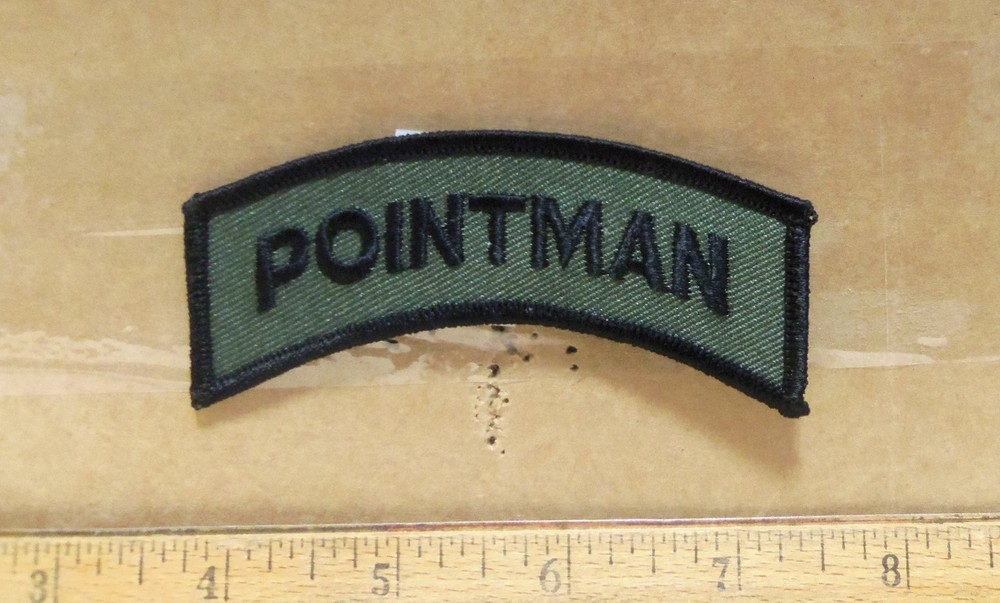 Pointman Tab Subdued Embroidered Patch