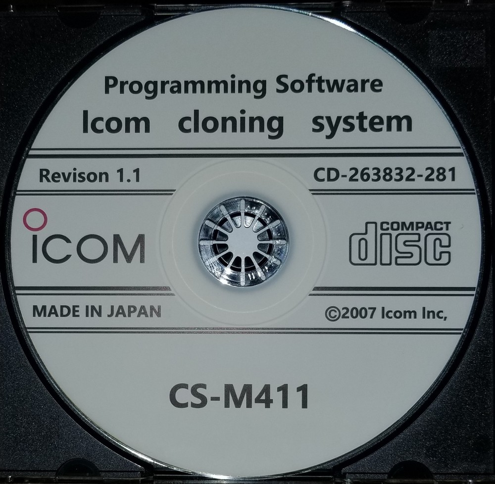Icom CS-M411 Revison 1.1 Programming Software for IC-M411 Radio