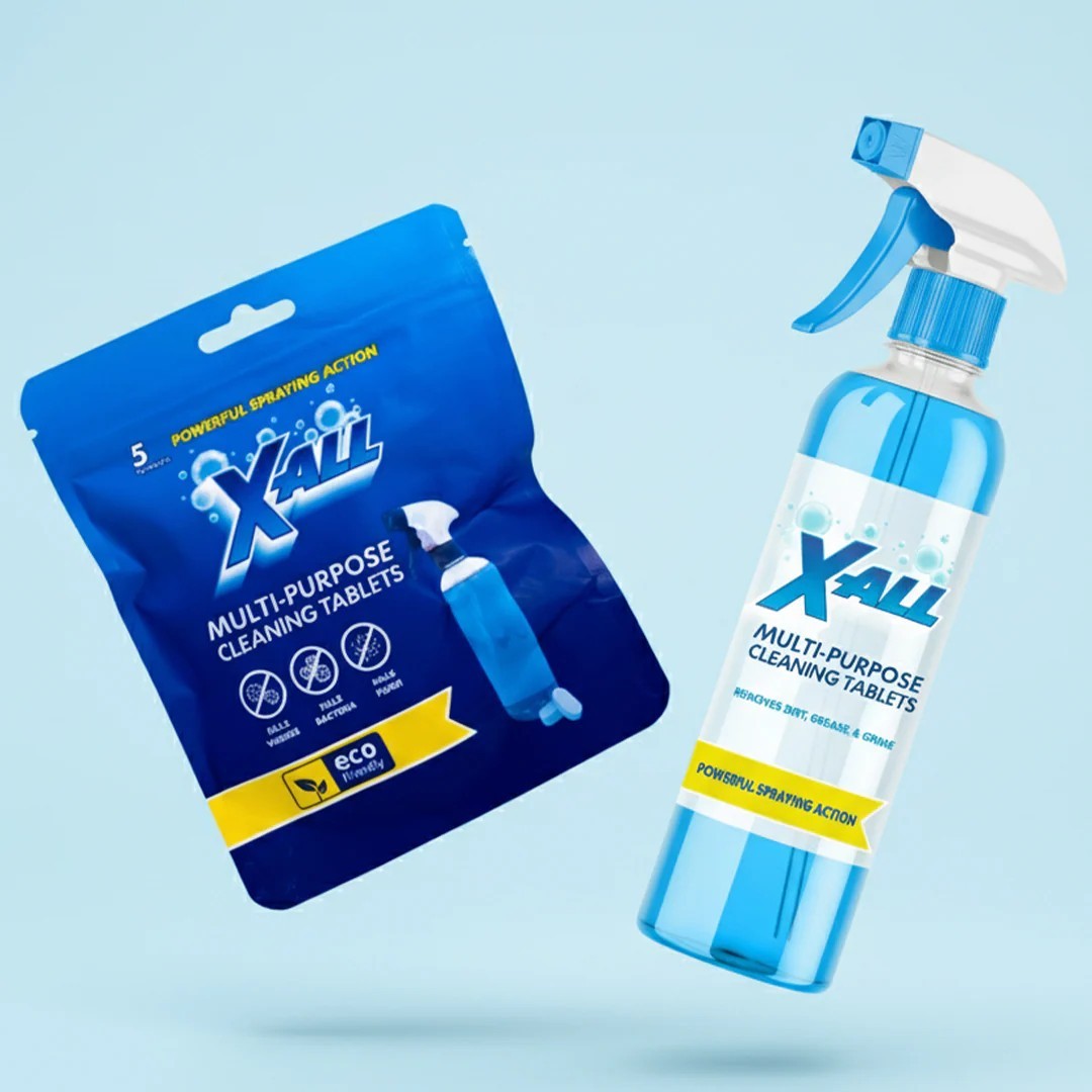 X-ALL Multi-Purpose Cleaner - Spray Bottle and 5x Cleaning Tablets. FREESHIP