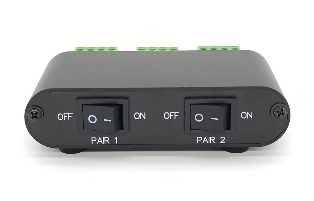 2way Audio Stereo Speaker Selector Switcher Box Combiner Multi Zone A B Speaker