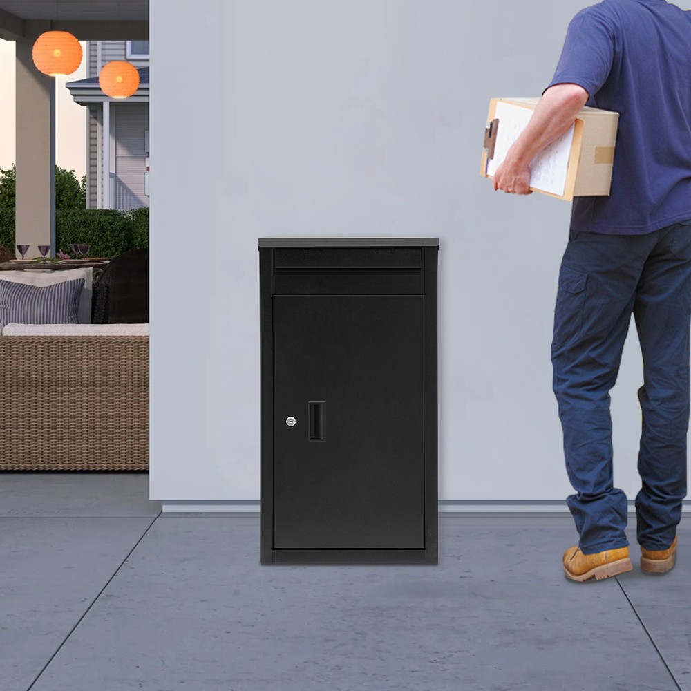 Parcel Drop Box Package Delivery Case Large Envelopes Mail Boxes with Key Lock
